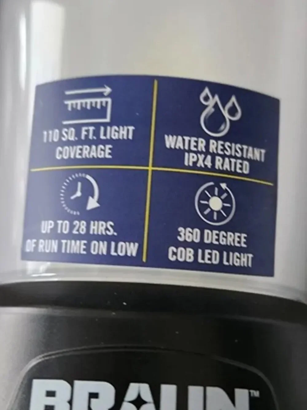 NEW Braun 2000 Lumen Ultra Bright Portable Full Size Lantern Shatter resistant